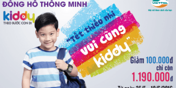 Kiddy tặng 100.000 đồng cho khách hàng nhí nhân dịp 1/6