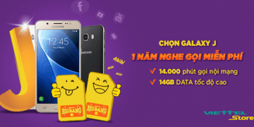 Nhận SIM Viettel tài khoản 1,1 triệu đồng khi mua Galaxy J